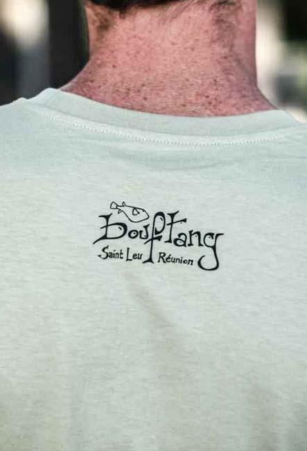 Tee-shirt Nid de Bélier - Sérigraphie artisanale - Saint-Leu île de la Réunion - Coton 100% Biologique - Équitable - Dessin original Bouftang