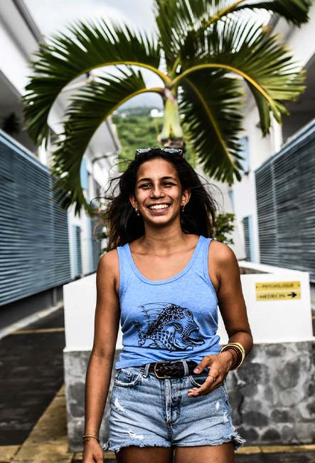Débardeur Méchant - Sérigraphie artisanale - Saint-Leu île de la Réunion 974 - Coton 100% Biologique - Équitable - By Bouftang