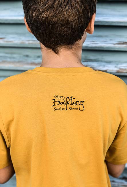 L'original Enfant- Tee-shirt - Sérigraphie artisanale - île de la Réunion - Coton 100% Biologique - Équitable - Dessin by Bouftang