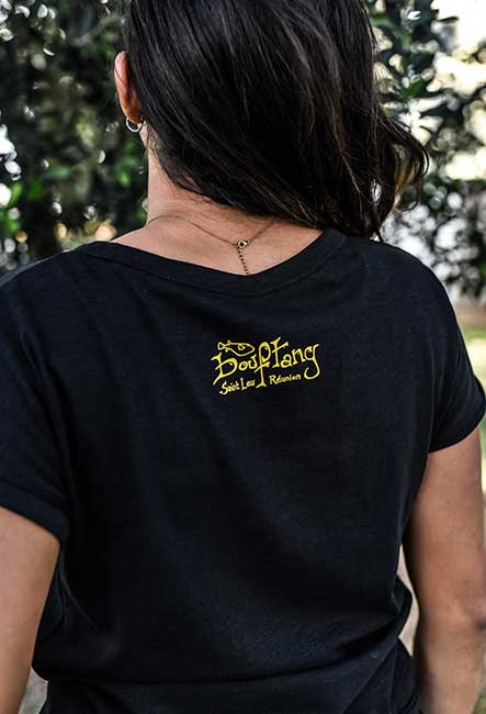 Médusa - T-shirt - Sérigraphie artisanale - Saint-Leu île de la Réunion 974 - Coton 100% Biologique - Équitable - Dessin by Bouftang