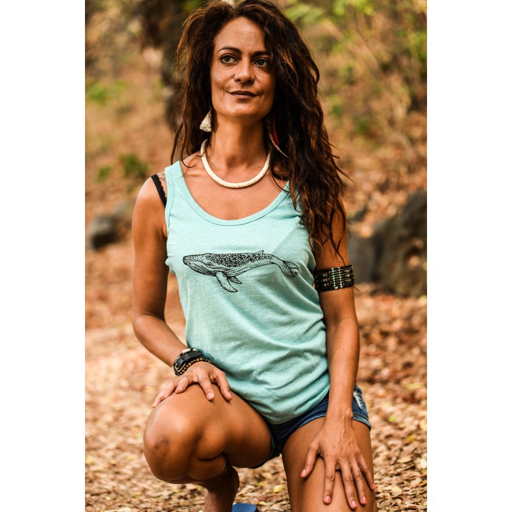 DÉBARDEUR DREAMER / MID HEATHER GREEN / BLACK / BALEINE