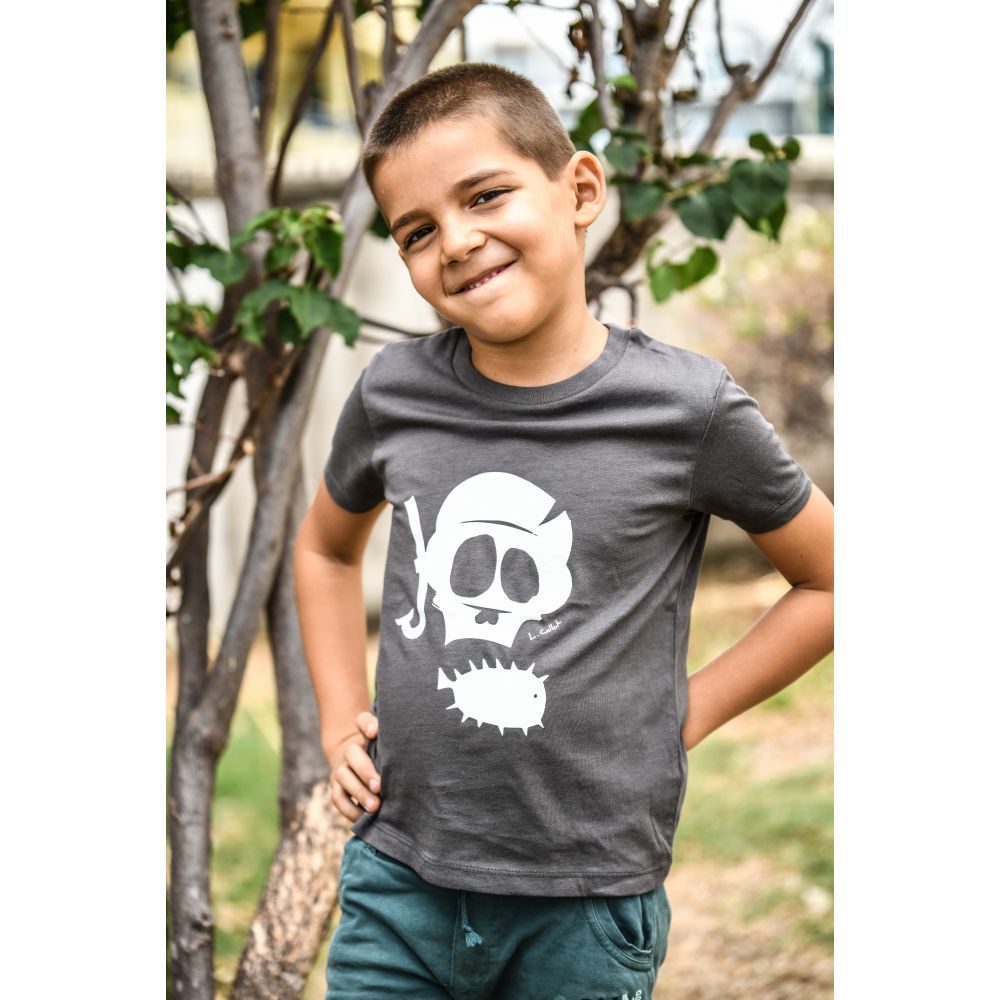 TEE-SHIRT MINI CREATOR / ANTHRACITE / WHITE / COLLAB LAURENT CALLOT