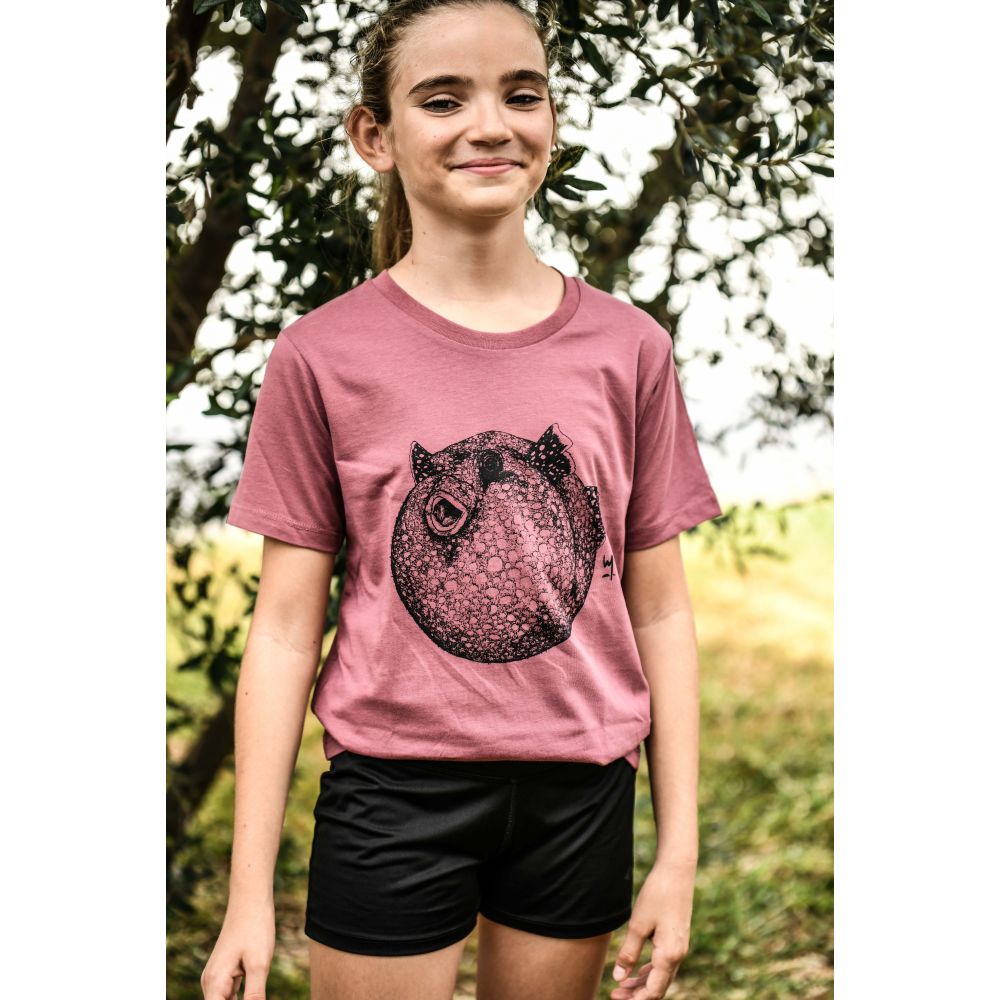 TEE-SHIRT / MINI CREATOR / HIBISCUS ROSE / BLACK / COLLAB W