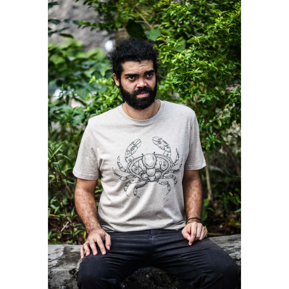 TEE-SHIRT CREATOR / HEATHER SAND / BLACK / CRABE