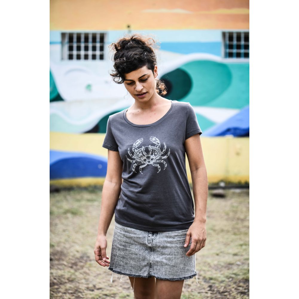 TEE-SHIRT LOVER MODAL / ANTHRACITE / ARGENT / CRABE