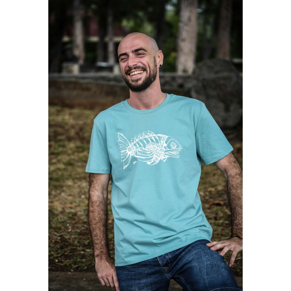 TEE-SHIRT CREATOR / TELL MONSTERA / WHITE / POISSON MÉKA
