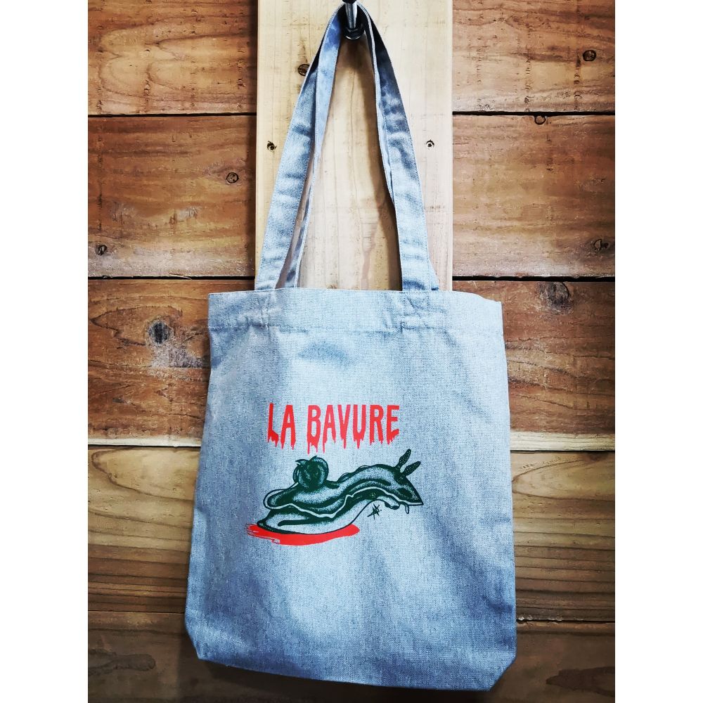 TOTE-BAG / VERMILLON + VERT SAPIN / LA BAVURE