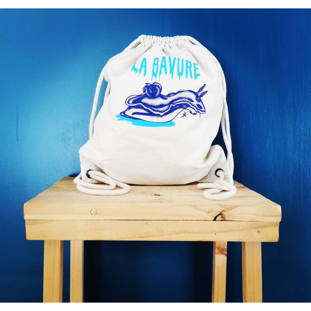 GYM-BAG / BLEU CLAIR + BLEU FONCE / LA BAVURE