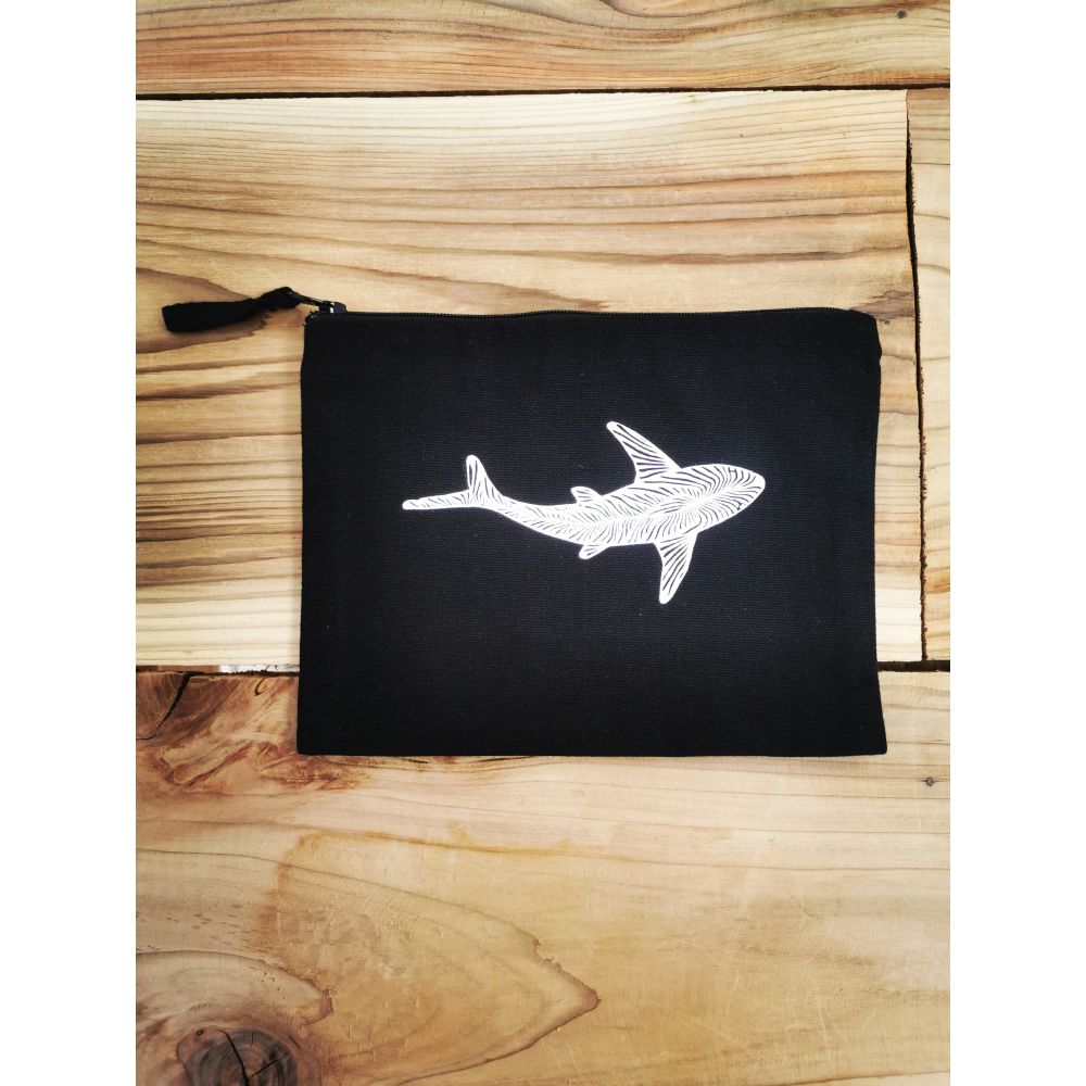 TROUSSE / PENCIL CASE / WHITE / REQUIN ZEBRE