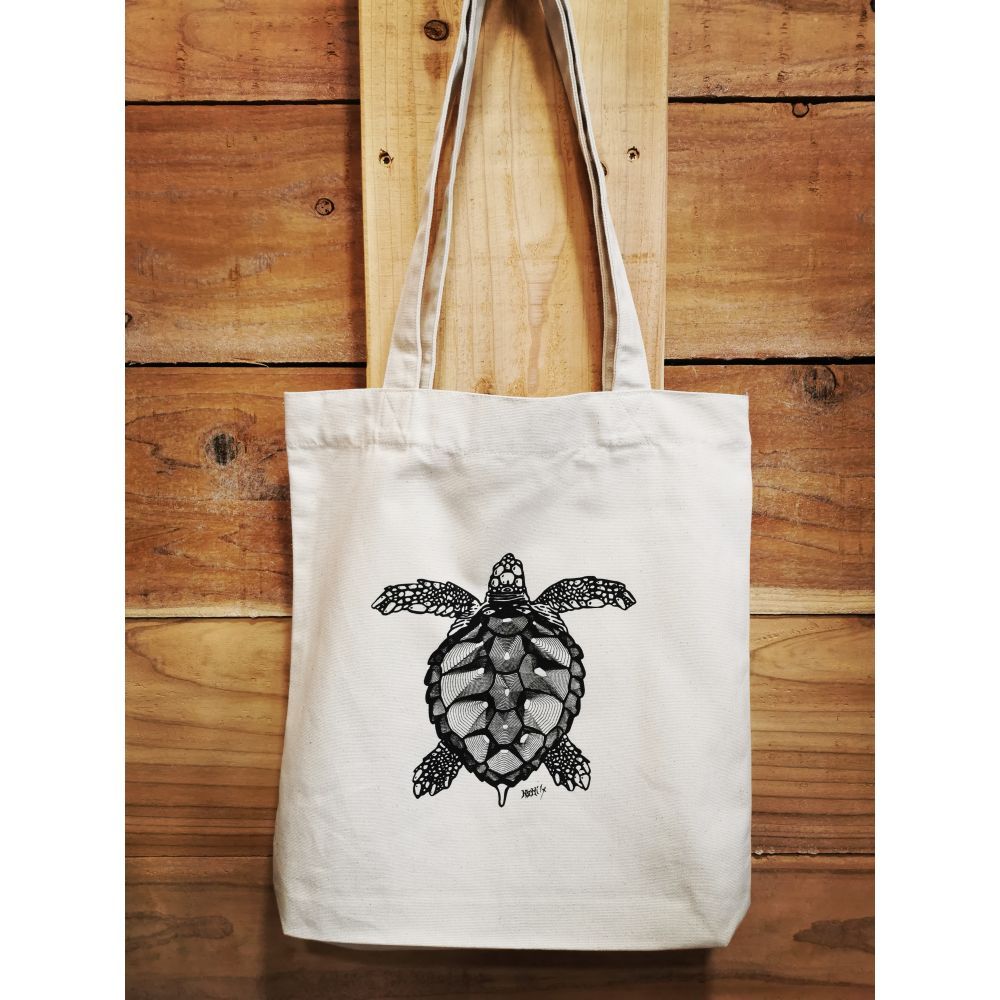 TOTE-BAG / BLACK / TORTUE EPI