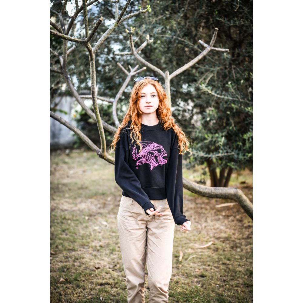 CROPSTER / BLACK / MAGENTA / POISSON MECHANT