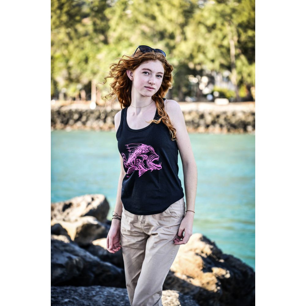 DEBARDEUR / DREAMER / BLACK / MAGENTA / POISSON MECHANT