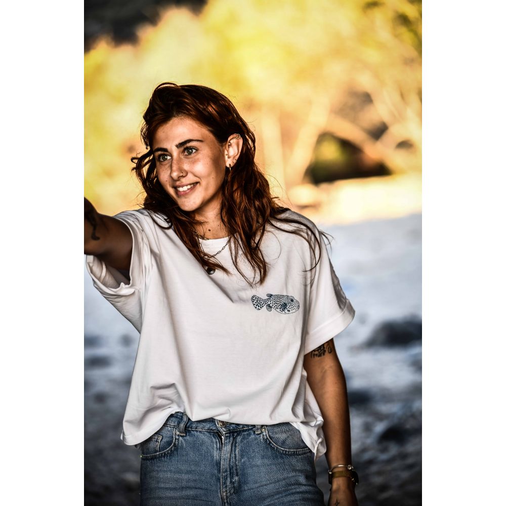 TEE-SHIRT / COLLIDER / WHITE / STARGAZER / POISSON BALLON