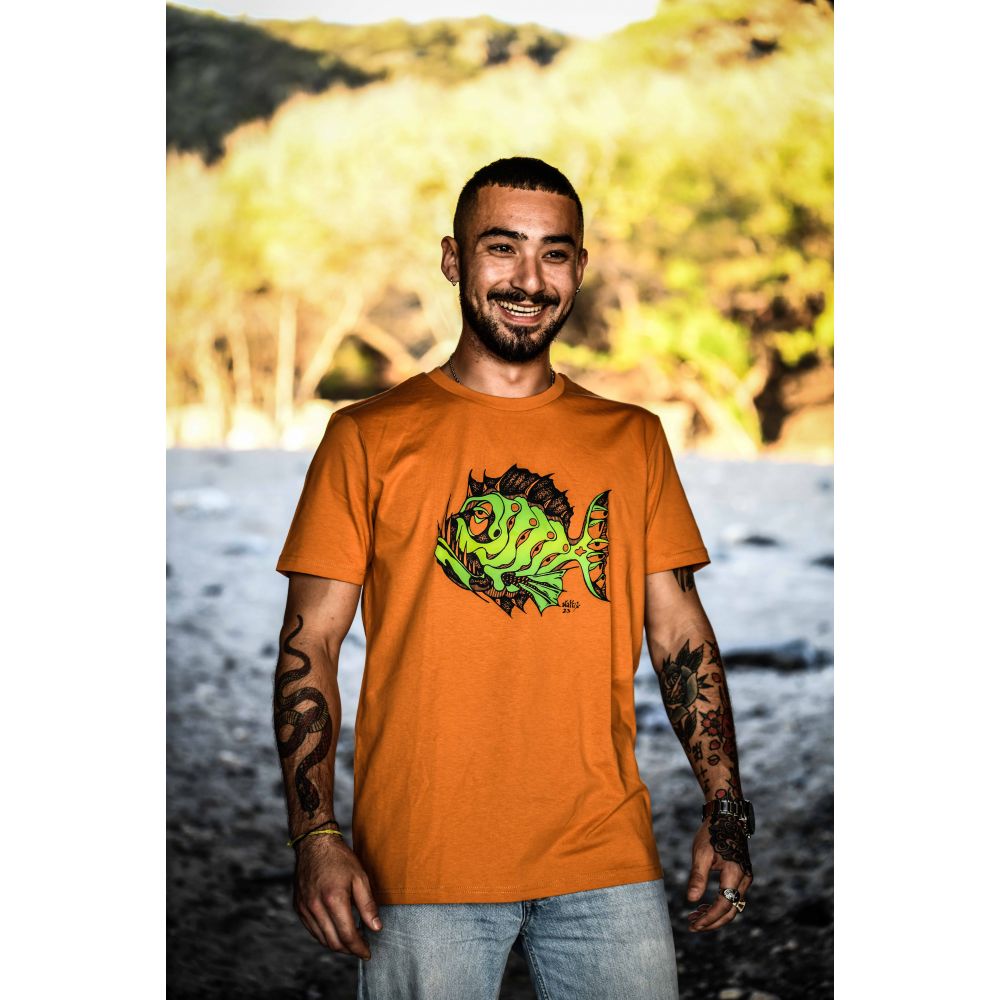 TEE-SHIRT / CREATOR / DAY FALL / DEGRADE / POISSON ZIEU