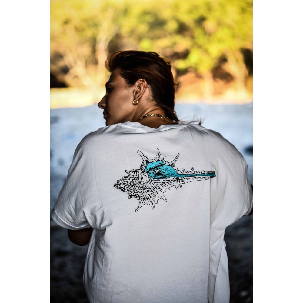 TEE-SHIRT / COLLIDER / WHITE / DEGRADE / SHELL WAVE