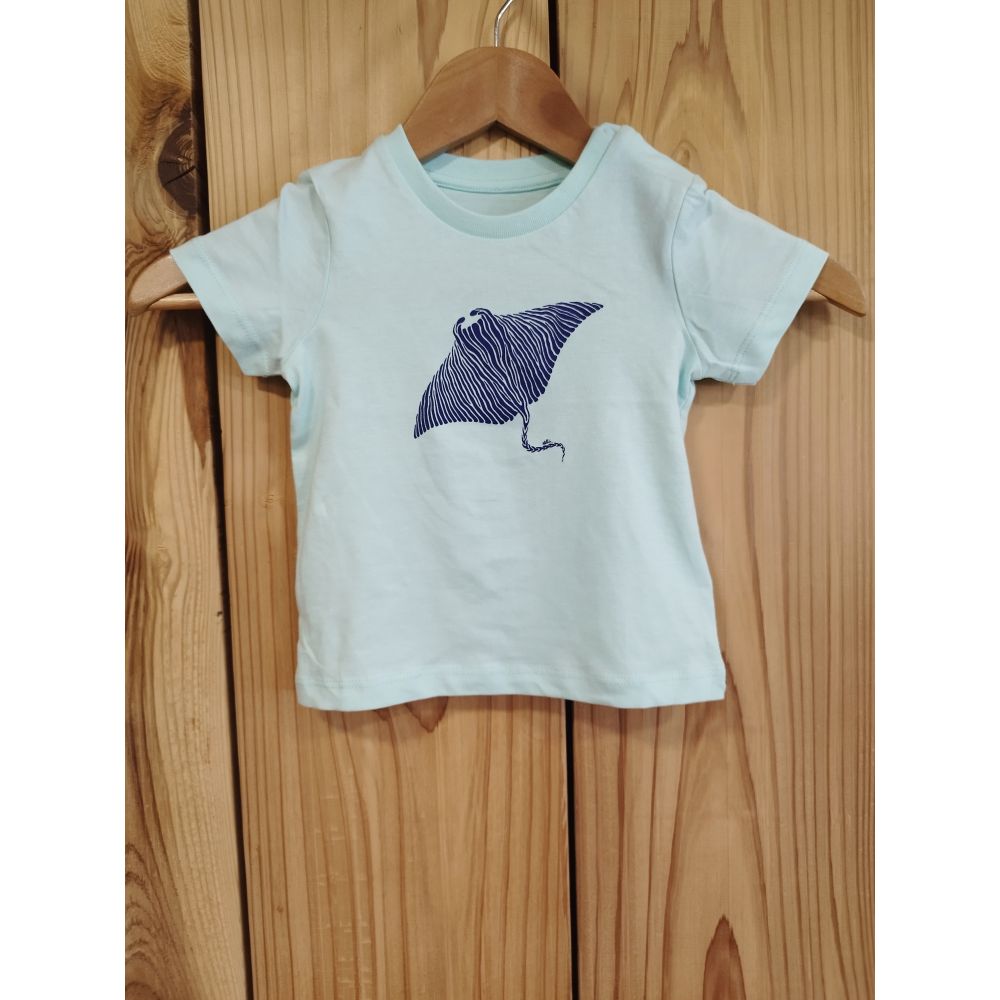 TEE-SHIRT / BABY CREATOR / CARIBBEAN BLUE /FRENCH NAVY / RAIE MANTA