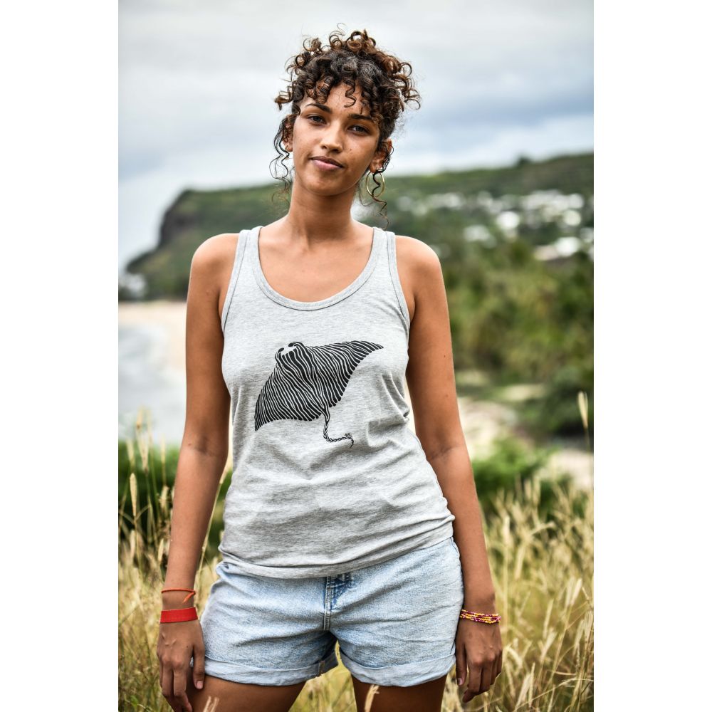DEBARDEUR / DREAMER / HEATHER GREY / BLACK / RAIE MANTA