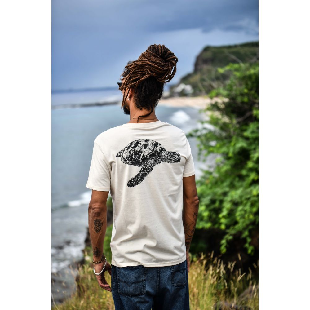 TEE-SHIRT / CREATOR / NATURAL RAW / BLACK / TORTUE VERTE