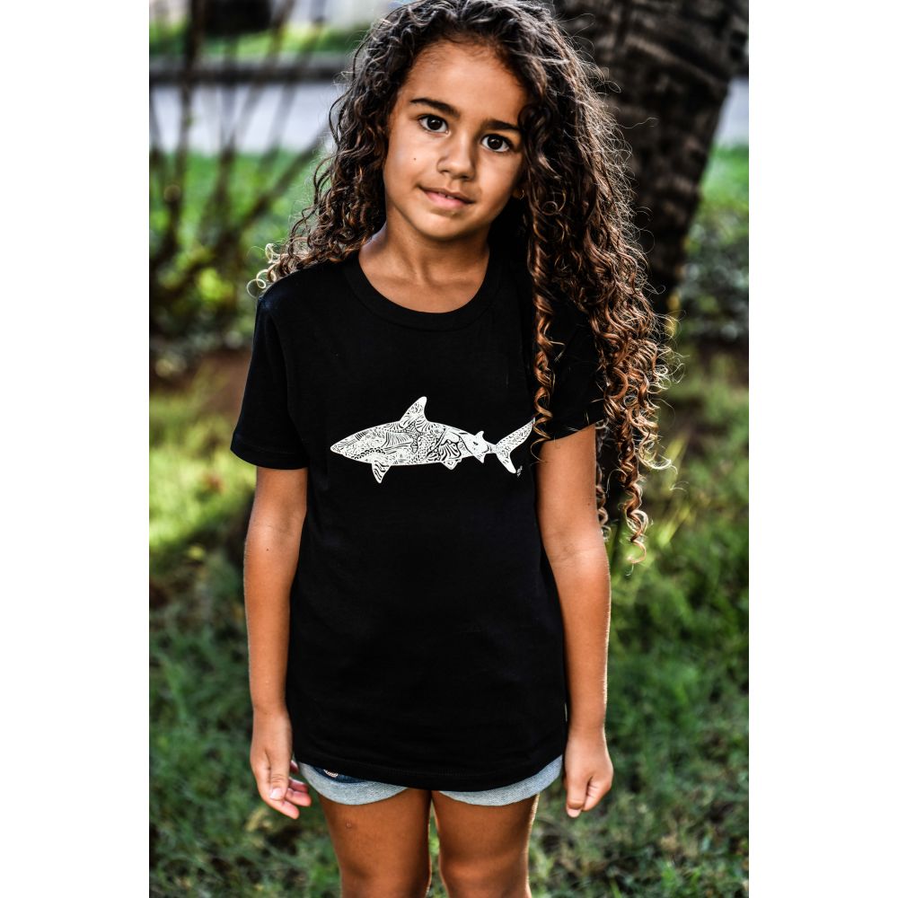 TEE-SHIRT / MINI CREATOR / BLACK / WHITE / REQUIN MANDALA