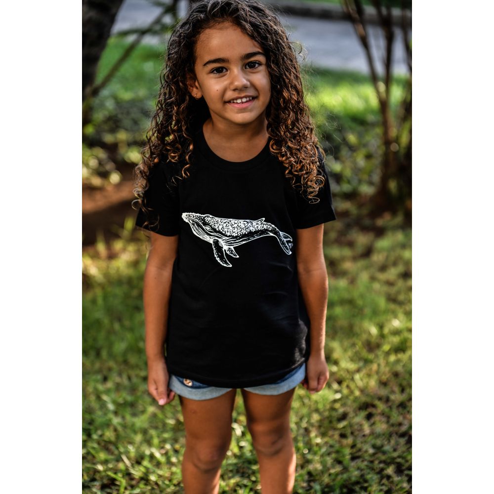 TEE-SHIRT / MINI CREATOR / BLACK / BLANC / BALEINE