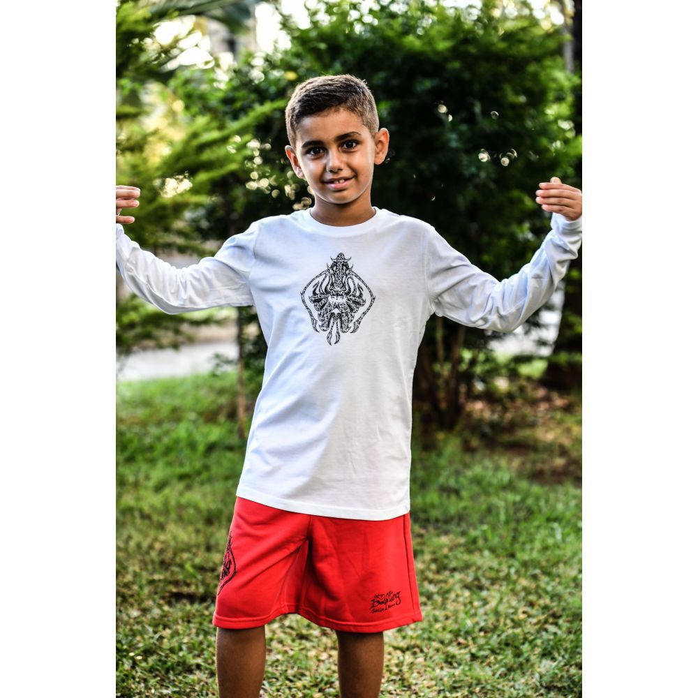 TEE-SHIRT MANCHES LONGUES / MINI HOPPER / WHITE / BLACK / LA PIEUVRE