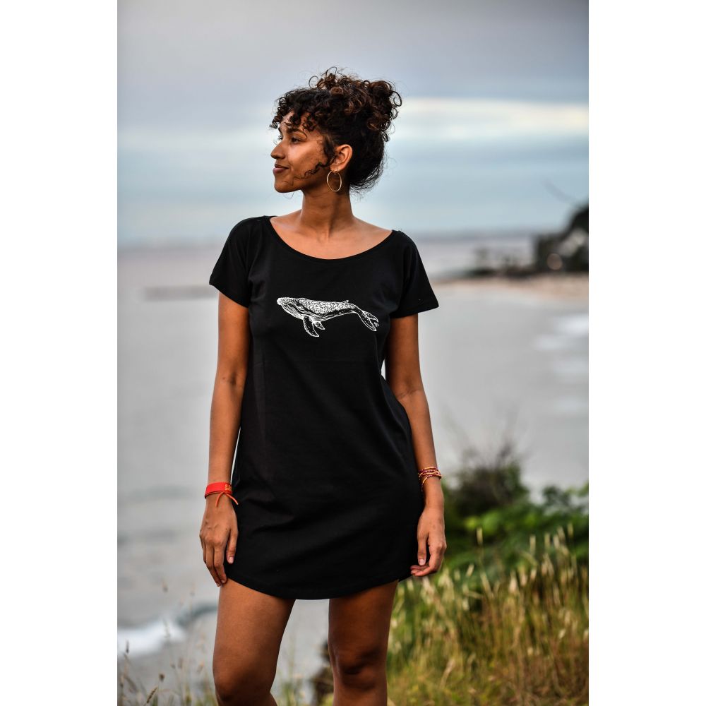 ROBE / LOOSE FIT / BLACK / WHITE / BALEINE
