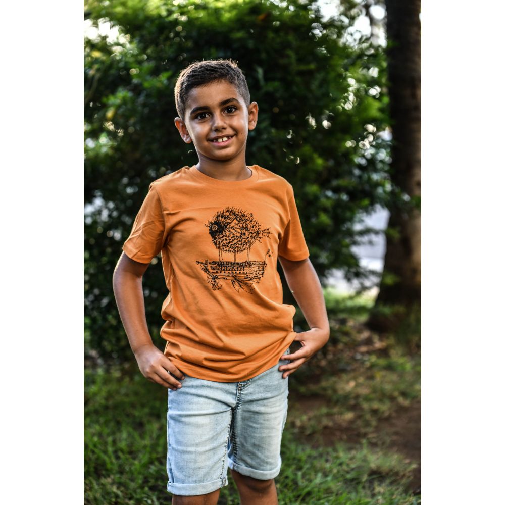 TEE-SHIRT / MINI CREATOR / DAY FALL / BLACK / MONTGOLFIERE