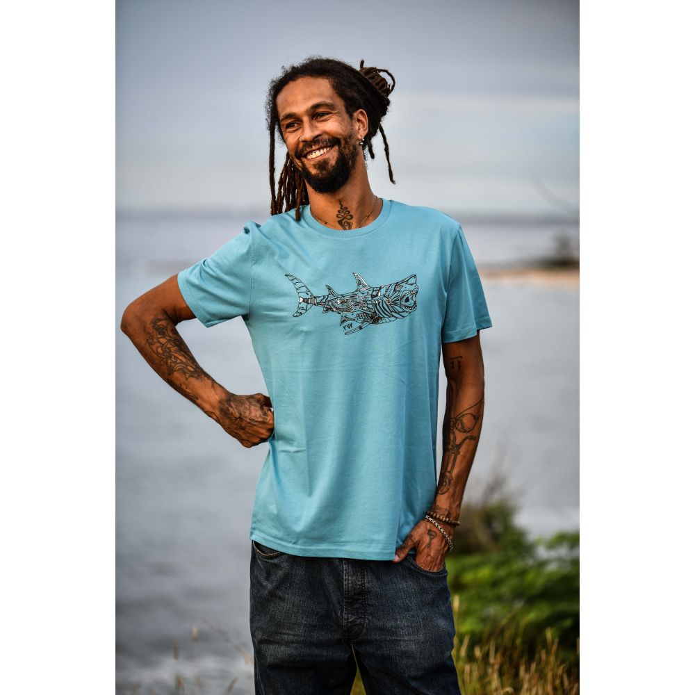 TEE-SHIRT / CREATOR / ATLANTIC BLUE / 2 COULEURS / REQUIN MEKA