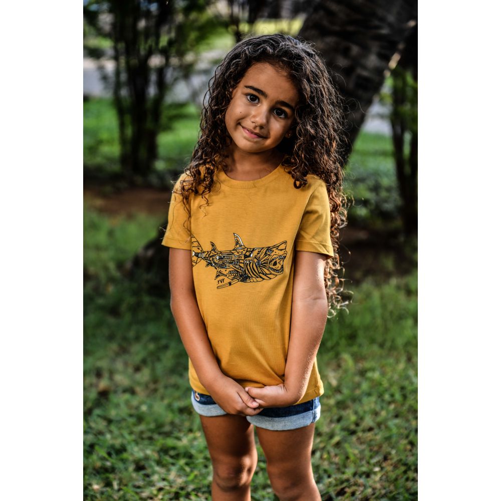TEE-SHIRT / MINI CREATOR / OCHRE / 2 COULEURS / REQUIN MEKA