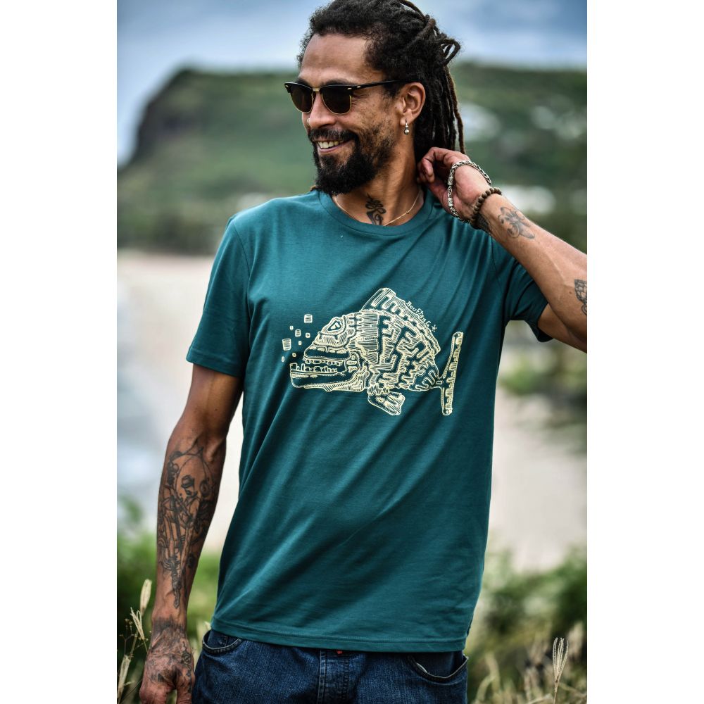 TEE-SHIRT / CREATOR / GLAZED GREEN / VINTAGE WHITE / POISSON CARRE