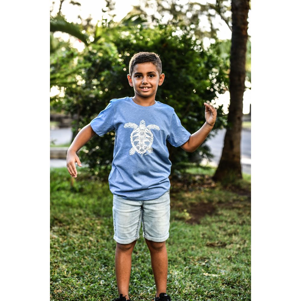 TEE-SHIRT / MINI  CREATOR / MID HEATHER BLUE / WHITE / EPI