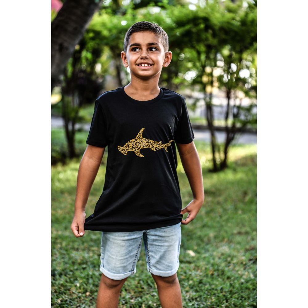 TEE-SHIRT / MINI CREATOR / BLACK / OCHRE / NEW MARTEAU