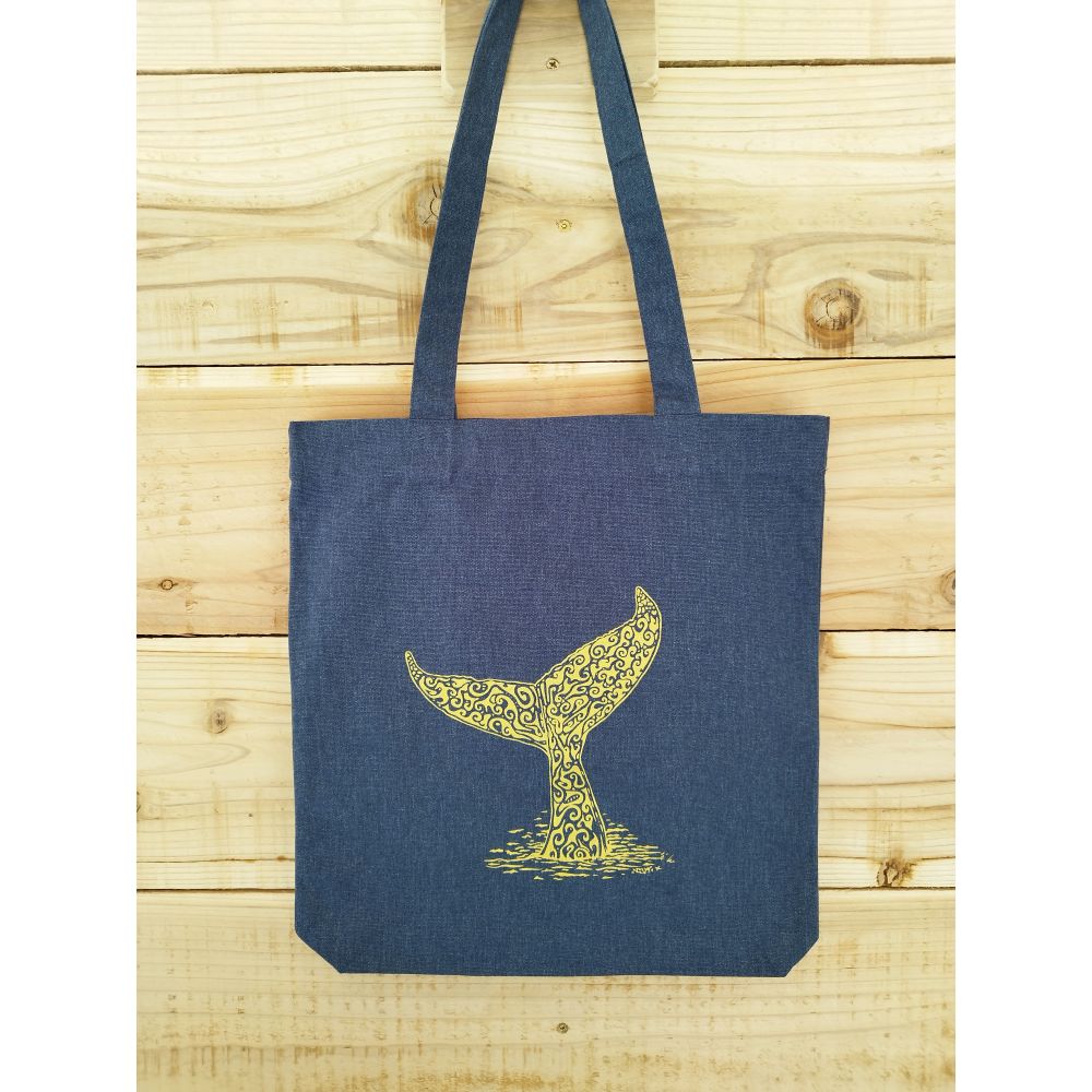 TOTE-BAG / OR / QUEUE DE BALEINE