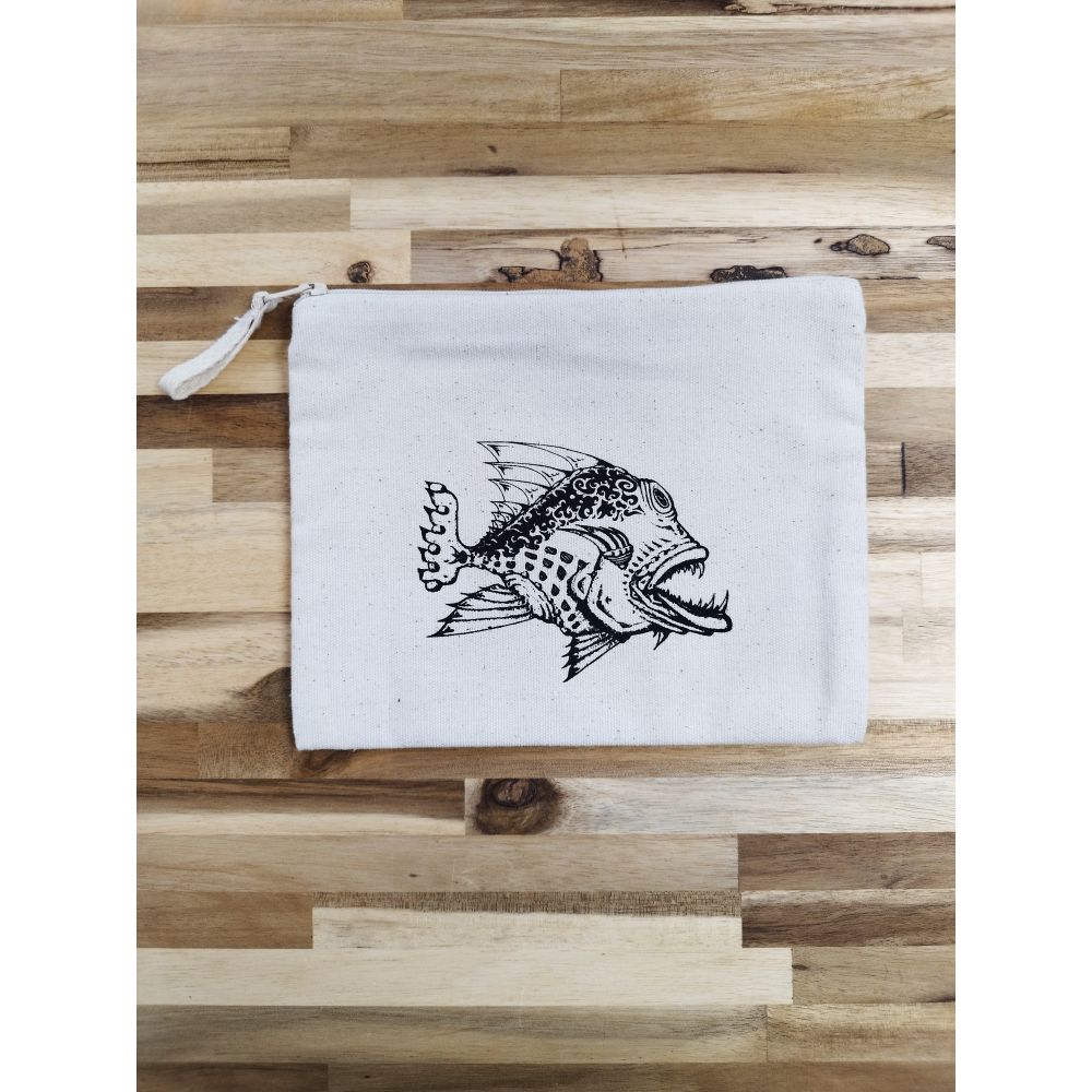 TROUSSE / PENCIL CASE / BLACK / POISSON MECHANT