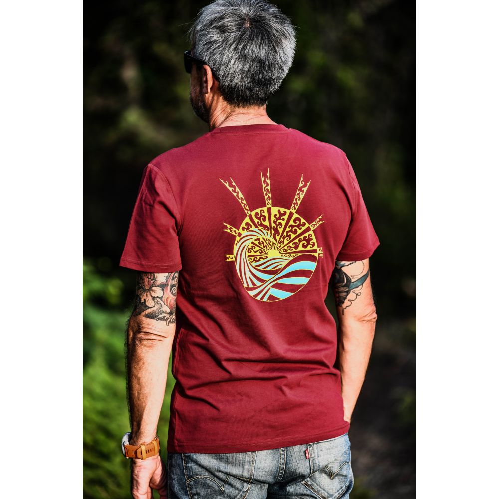 TEE-SHIRT / CREATOR / BURGUNDY / DEGRADE / NEW WAVE