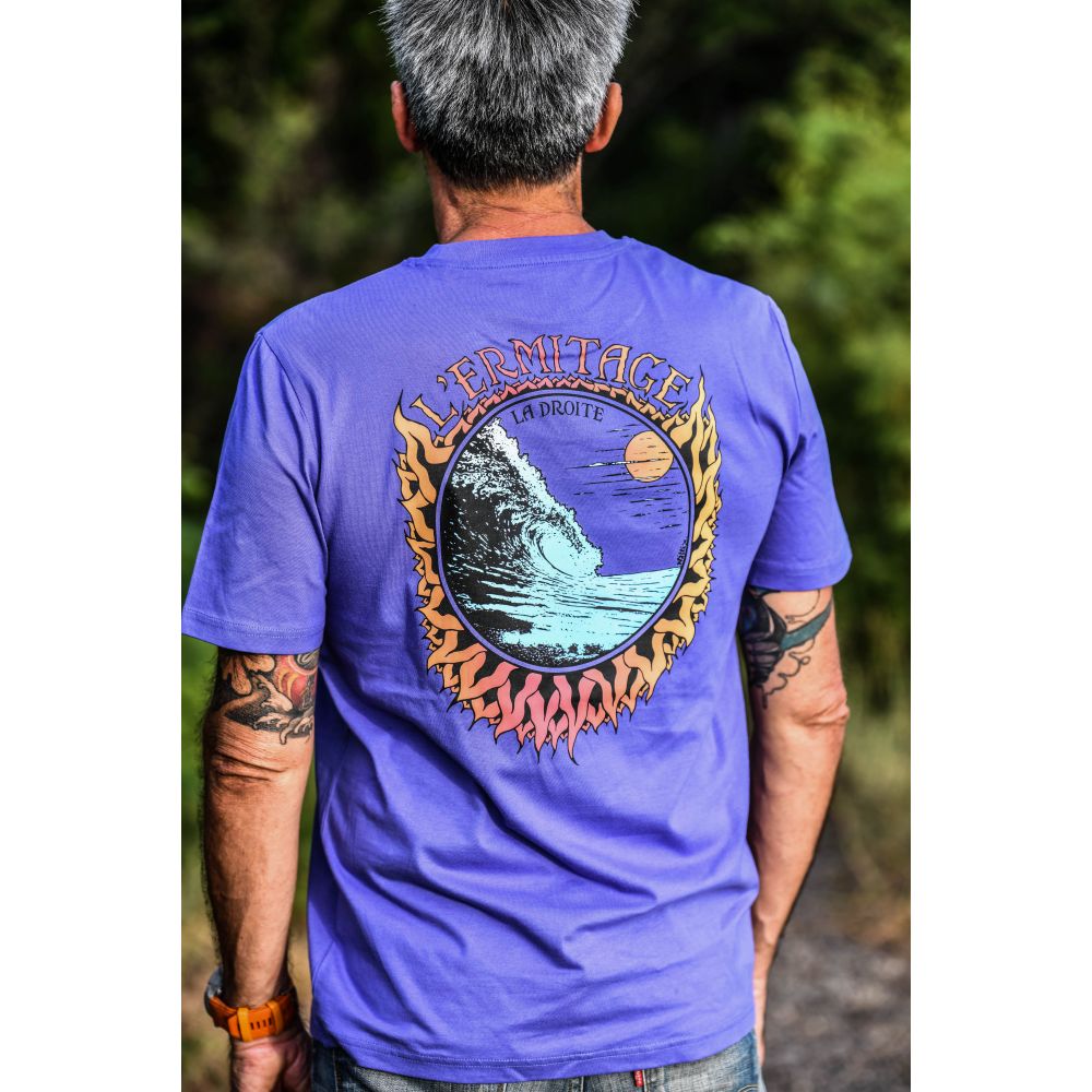 TEE-SHIRT / CREATOR / PURPLE LOVE / BLACK / DEGRADE / L'ERMITAGE