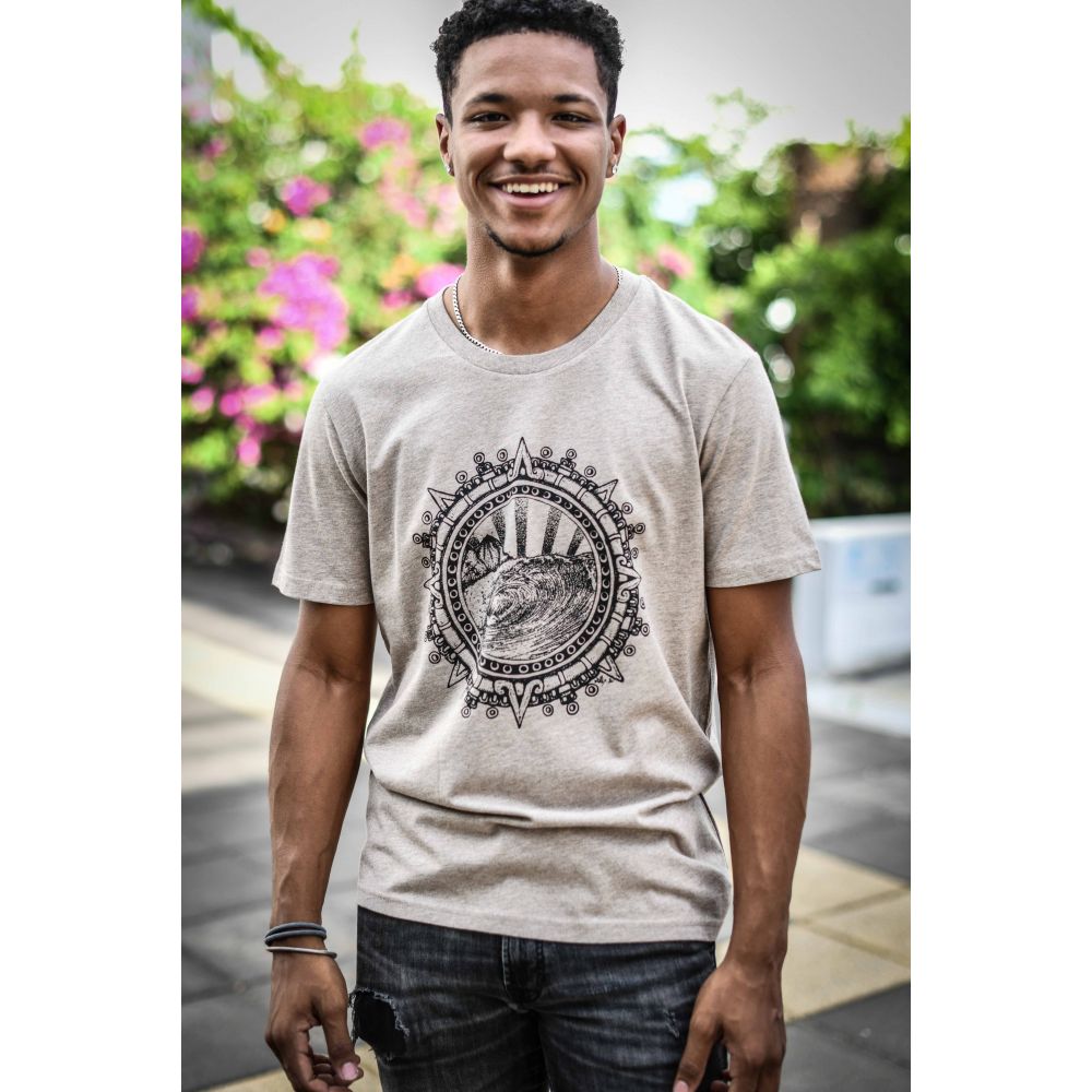 TEE-SHIRT CREATOR / HEATHER SAND / BLACK / VAGUE