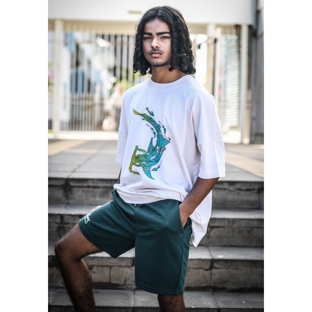 TEE-SHIRT RE BLASTER / NATURAL RAW / 2 CLRS / REQUIN MARTEAU