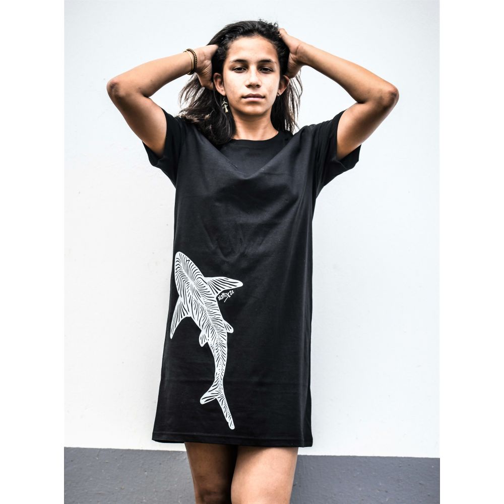 ROBE SPINNER / BLACK / WHITE / REQUIN ZEBRE