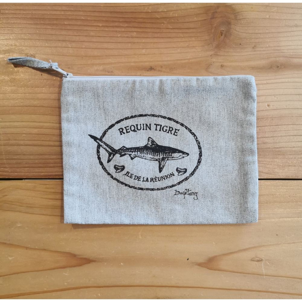 TROUSSE / PENCIL CASE / BLACK / REQUIN TIGRE