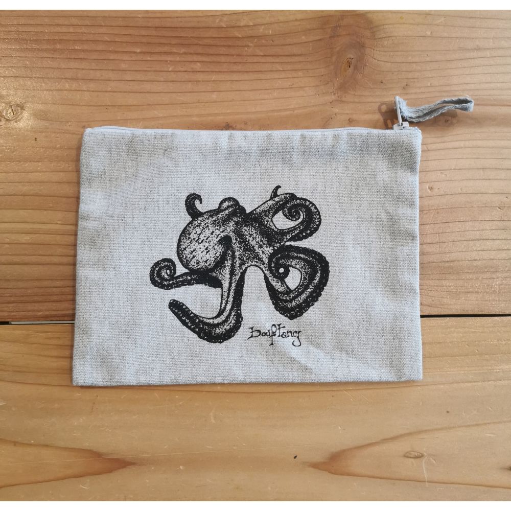 TROUSSE / PENCIL CASE / BLACK / OCTOPUSS