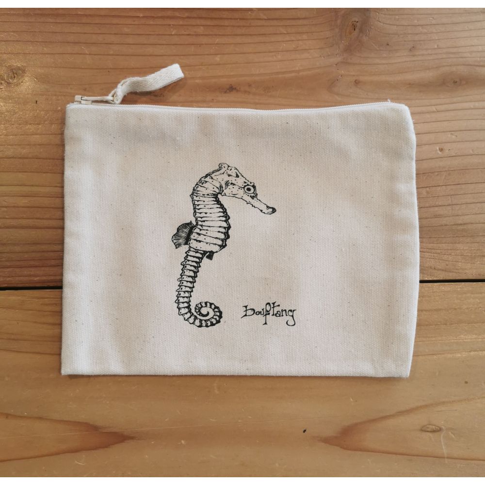 TROUSSE / PENCIL CASE / BLACK / HIPPOCAMPE