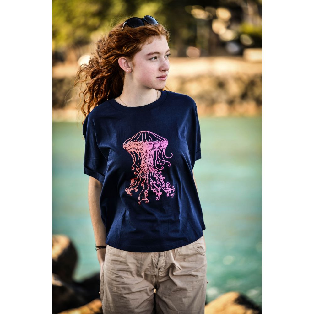 TEE-SHIRT / COLLIDER / FRENCH NAVY / DEGRADE / MEDUSA
