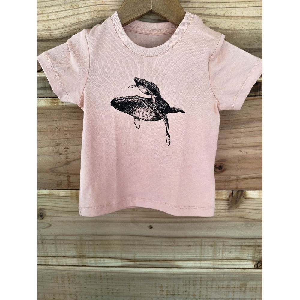 TEE-SHIRT / BABY CREATOR / FRAICHE PECHE / BLACK / BALEINE 2