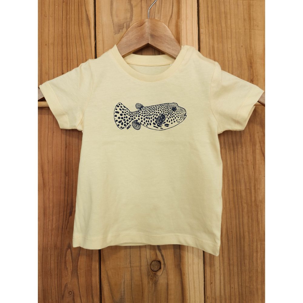 TEE-SHIRT / BABY CREATOR / BUTTER / FRENCH NAVY / POISSON BALLON