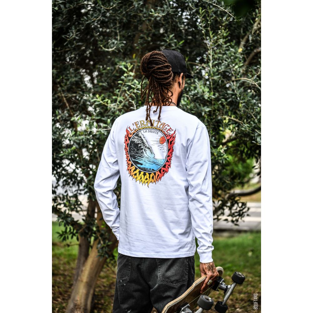 TEE-SHIRT MANCHES LONGUE / SHIFT DRY / WHITE / 3 COULEURS / ERMITAGE