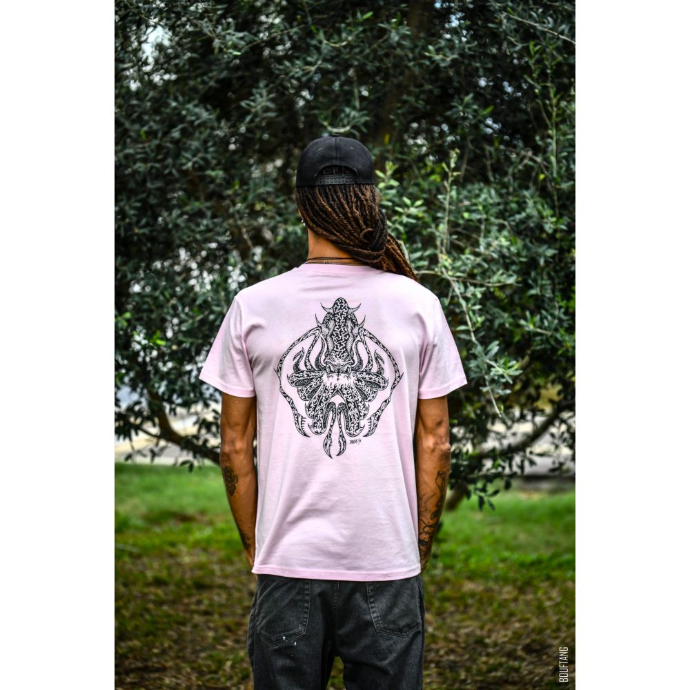 TEE-SHIRT / CREATOR / COTTON PINK / BLACK / LA PIEUVRE