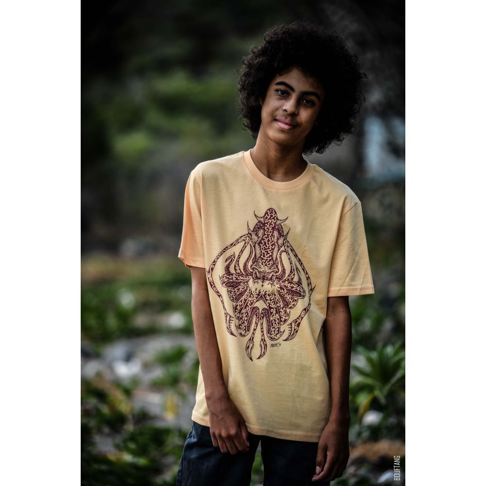 TEE-SHIRT / CREATOR / NISPERO / ROUGE BRUN / LA PIEUVRE