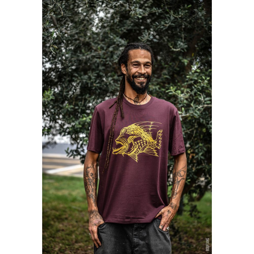 TEE-SHIRT / CREATOR / RED BROWN / OCHRE / MECHANT
