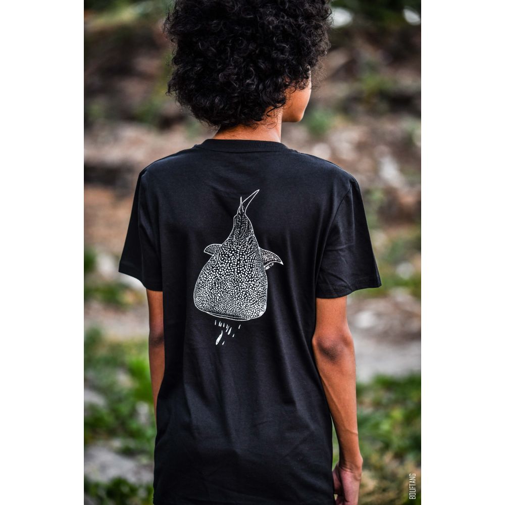 T-SHIRT / CREATOR / BLACK / WHITE / REQUIN BALEINE